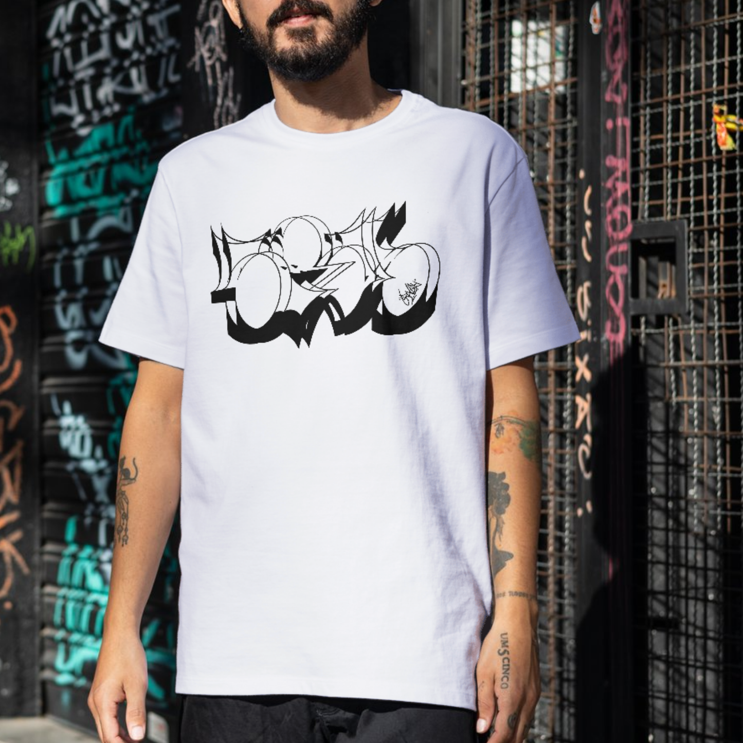 CRATER T.C- THROWIE-BLK/WHT