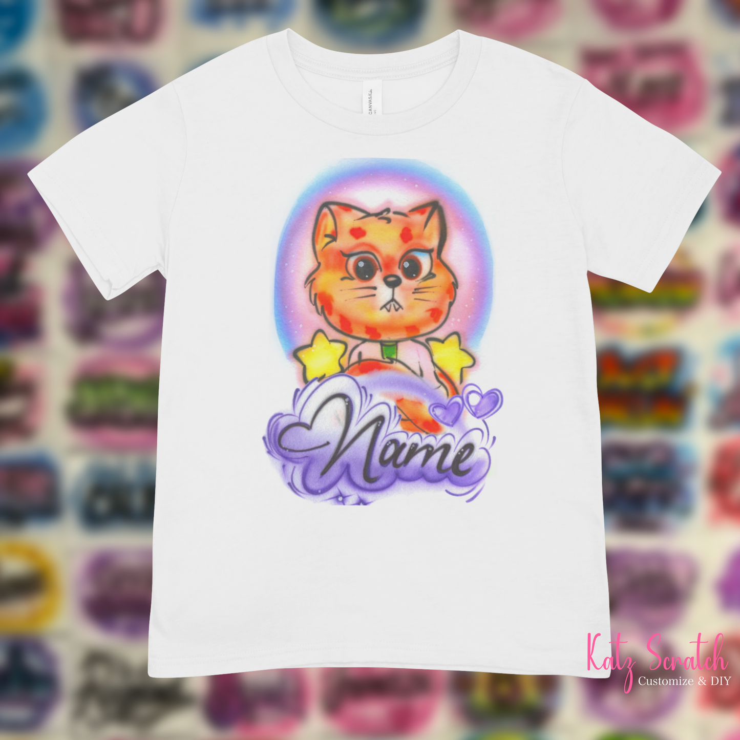 Airbrush Tee - NAME+CHARACTER