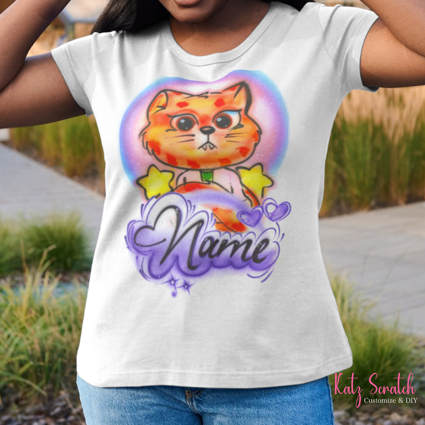 Airbrush Tee - NAME+CHARACTER