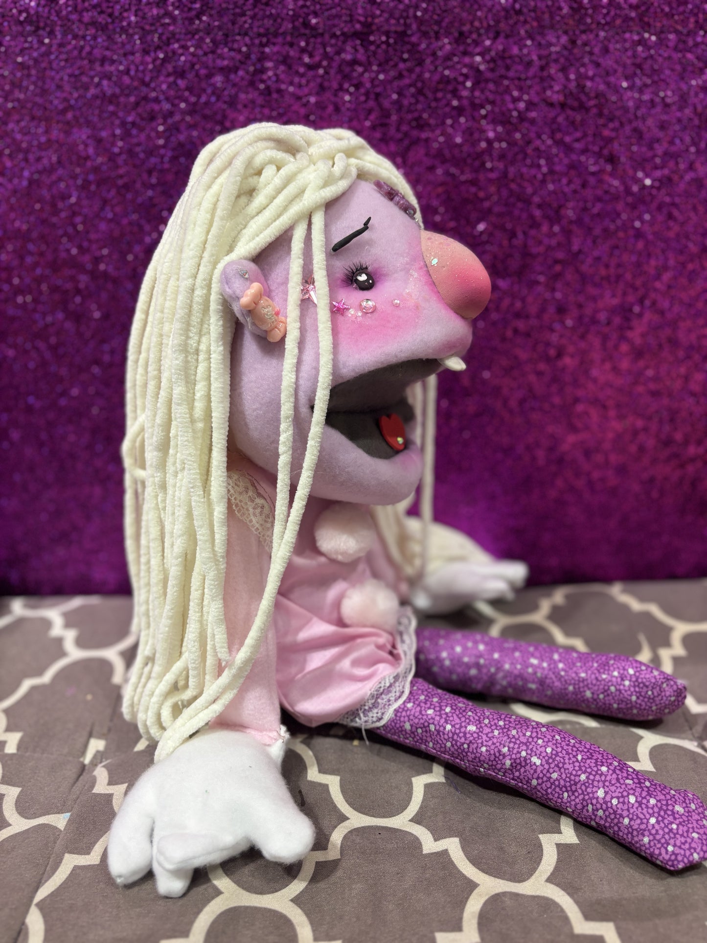 Rod Puppet-"Luna" one of a kind handmade puppet