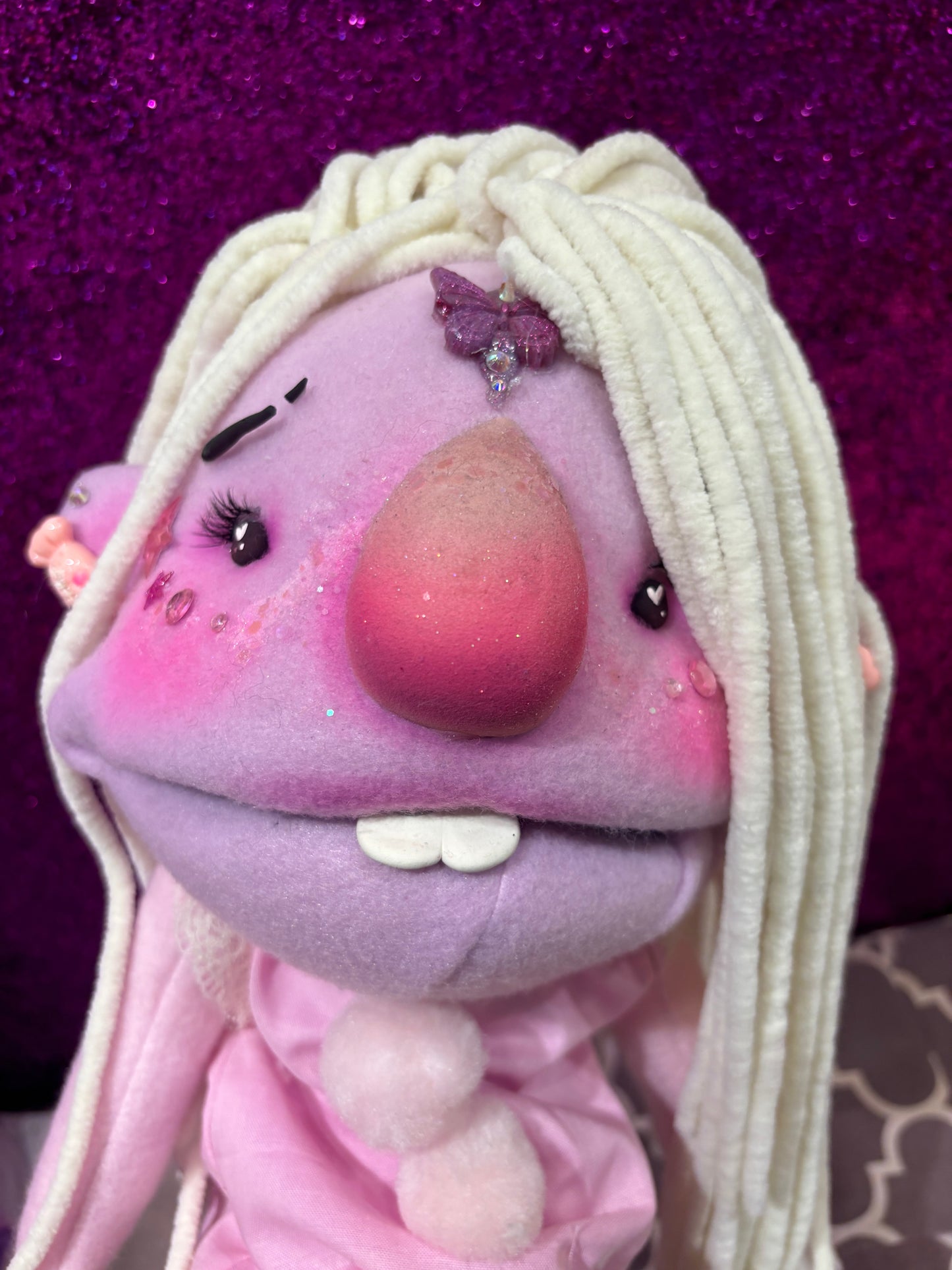 Rod Puppet-"Luna" one of a kind handmade puppet