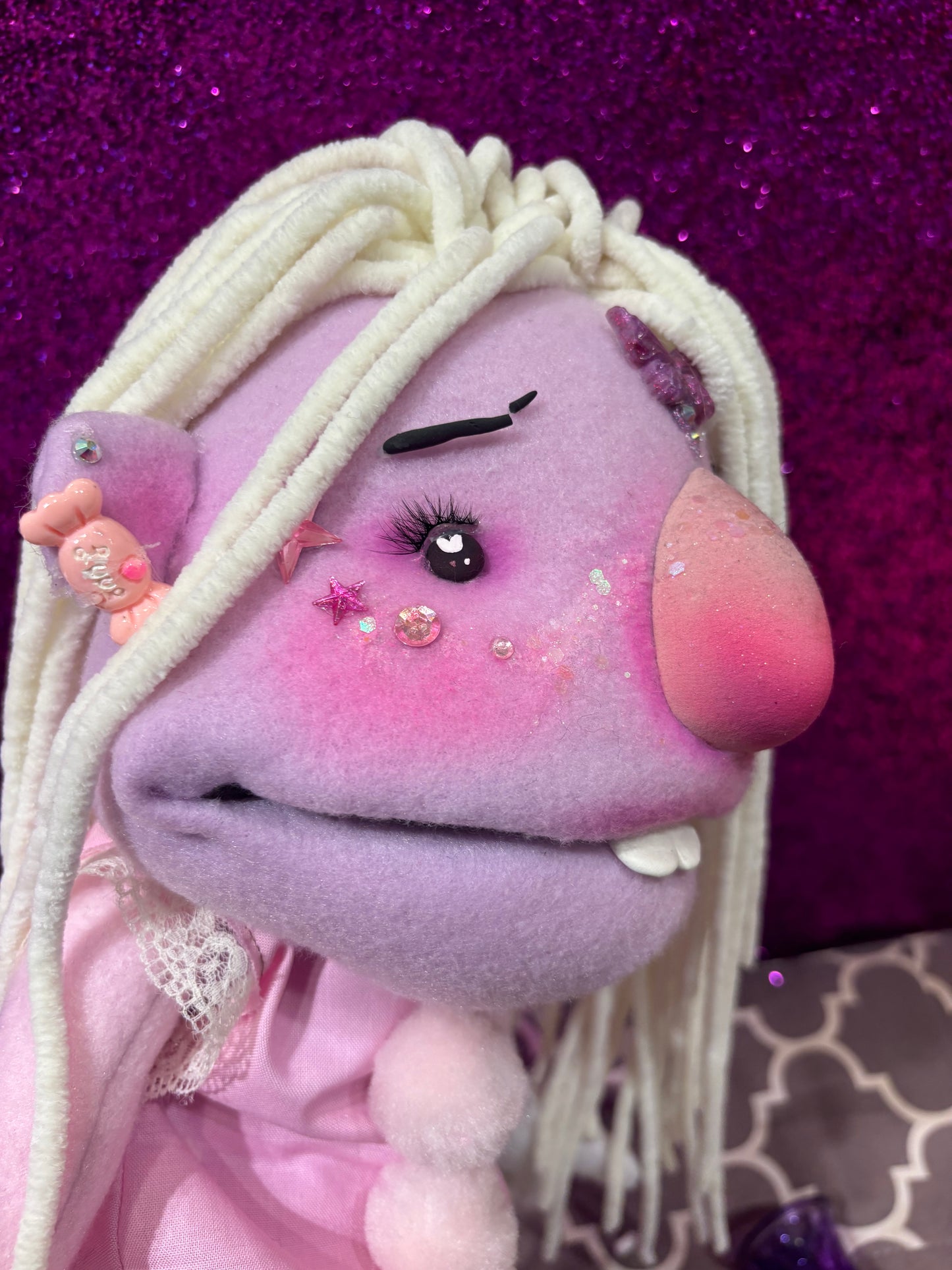 Rod Puppet-"Luna" one of a kind handmade puppet