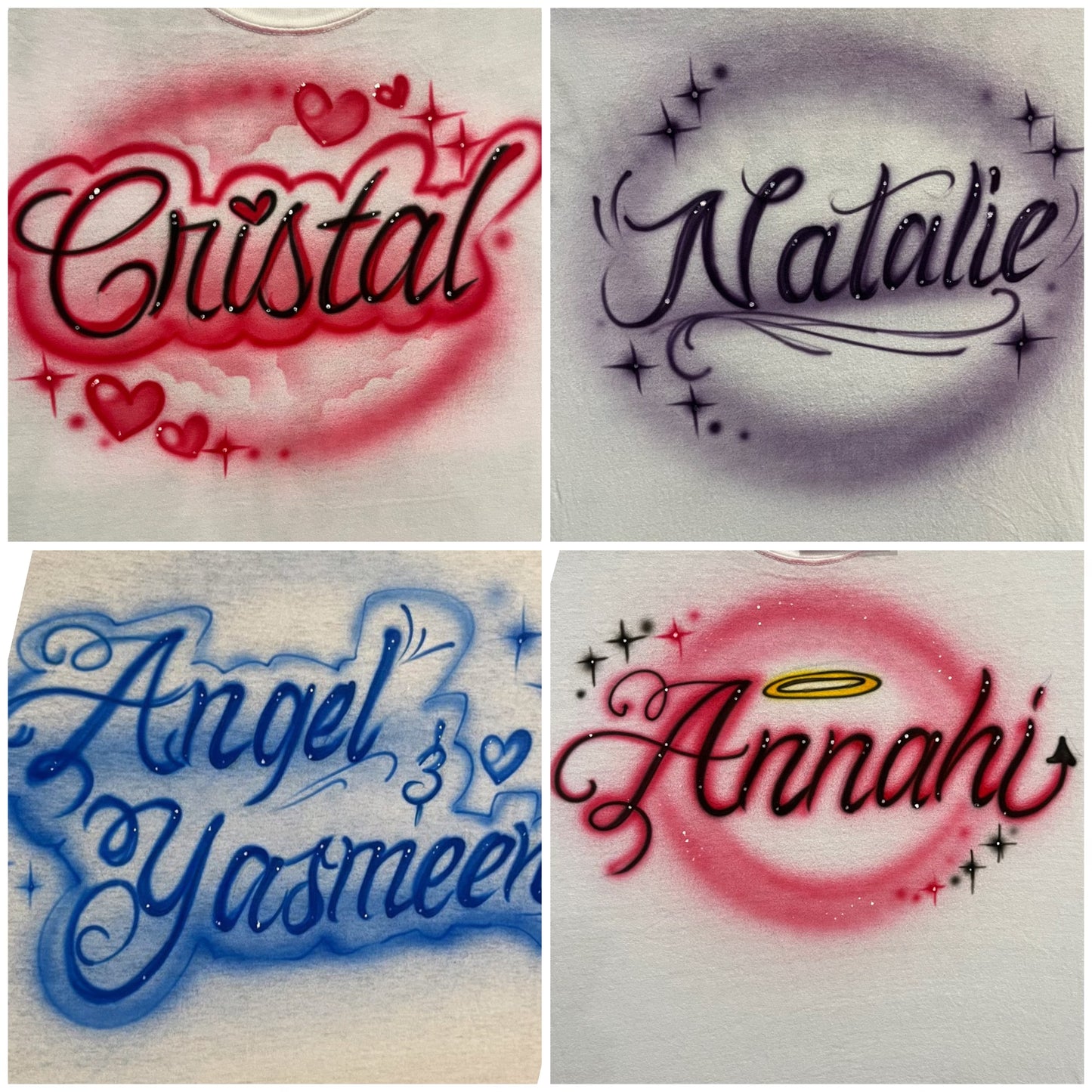 Airbrush Shirts- NAME ONLY