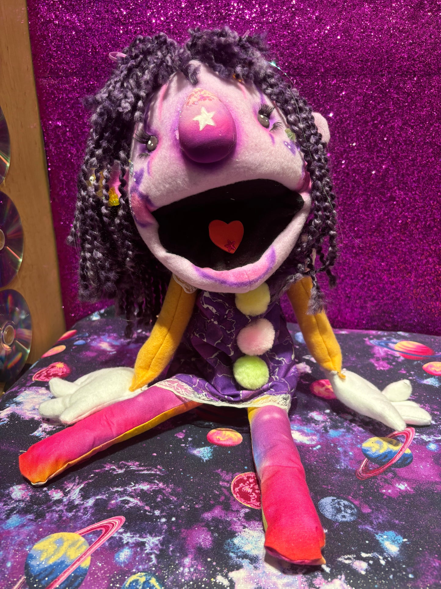 Rod Puppet-"Star" one of a kind handmade puppet
