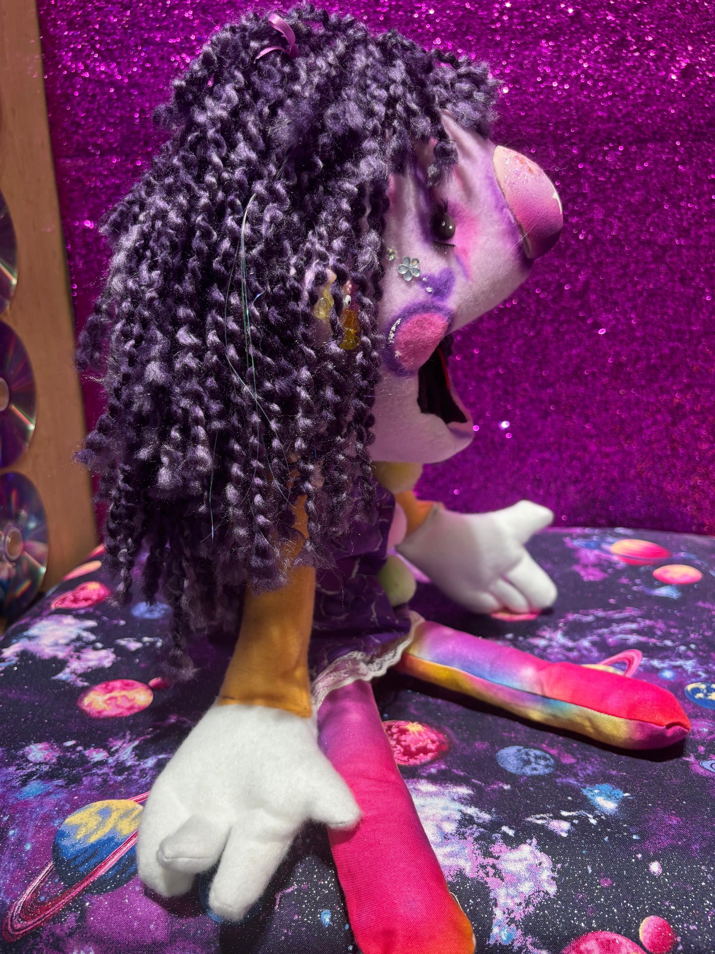 Rod Puppet-"Star" one of a kind handmade puppet