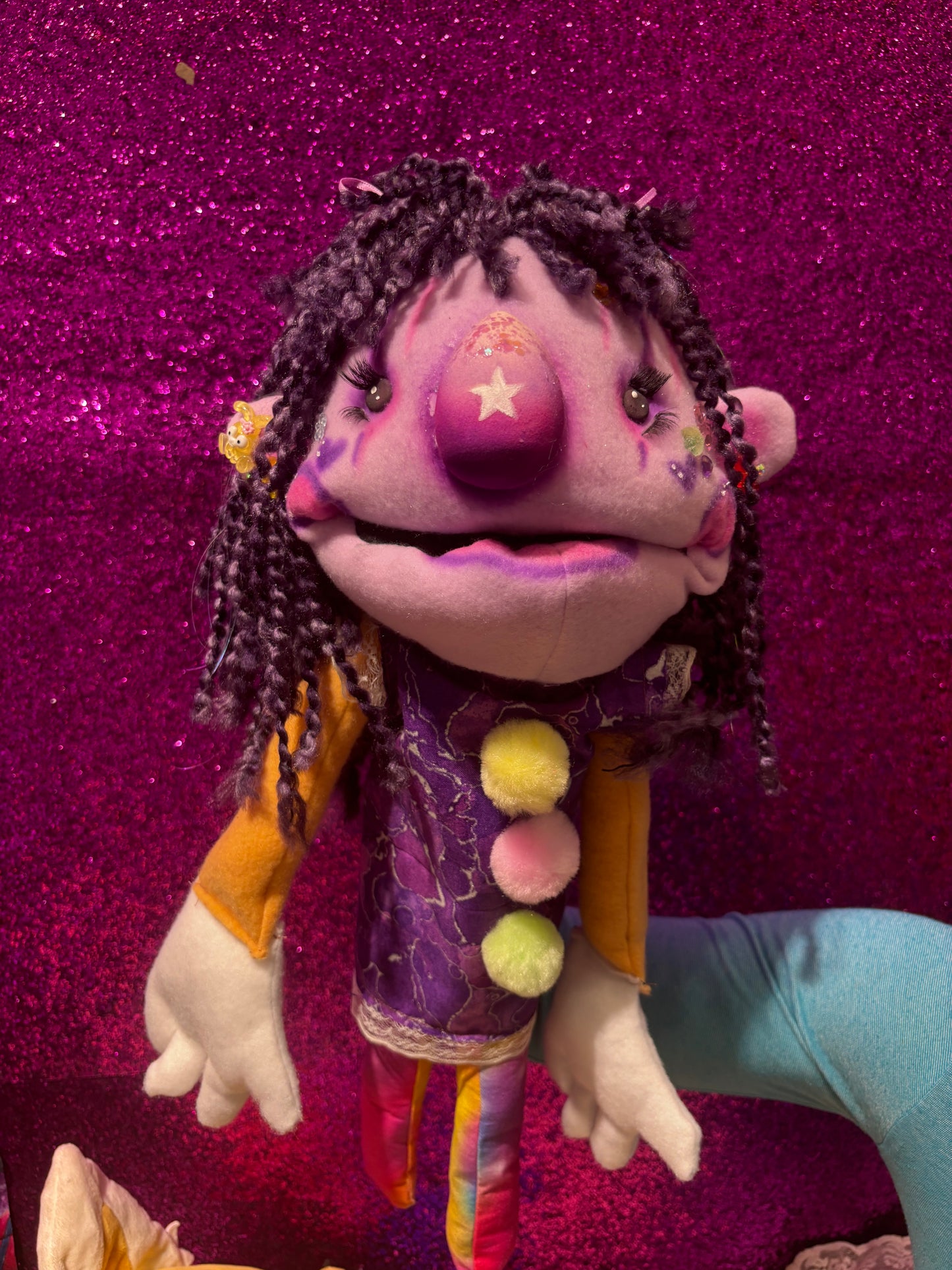 Rod Puppet-"Star" one of a kind handmade puppet