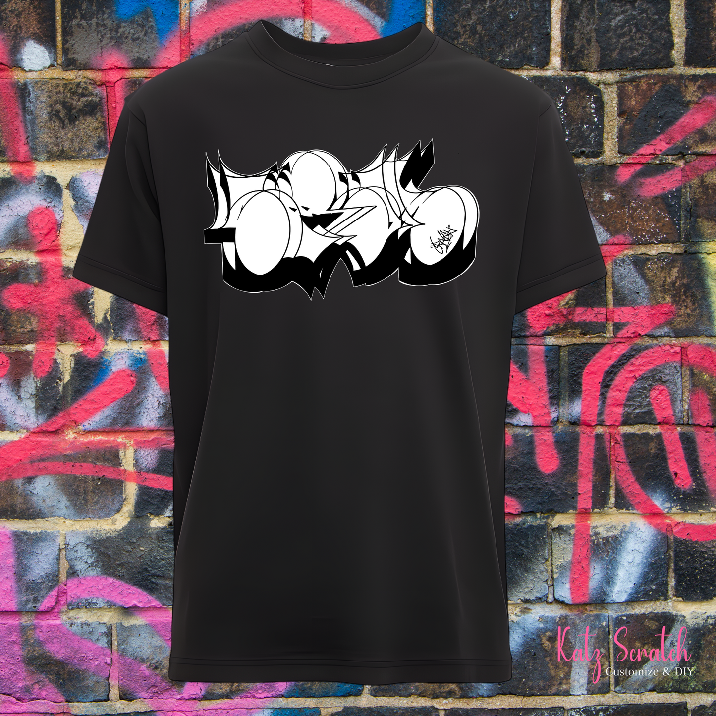 CRATER T.C- THROWIE-BLK/WHT