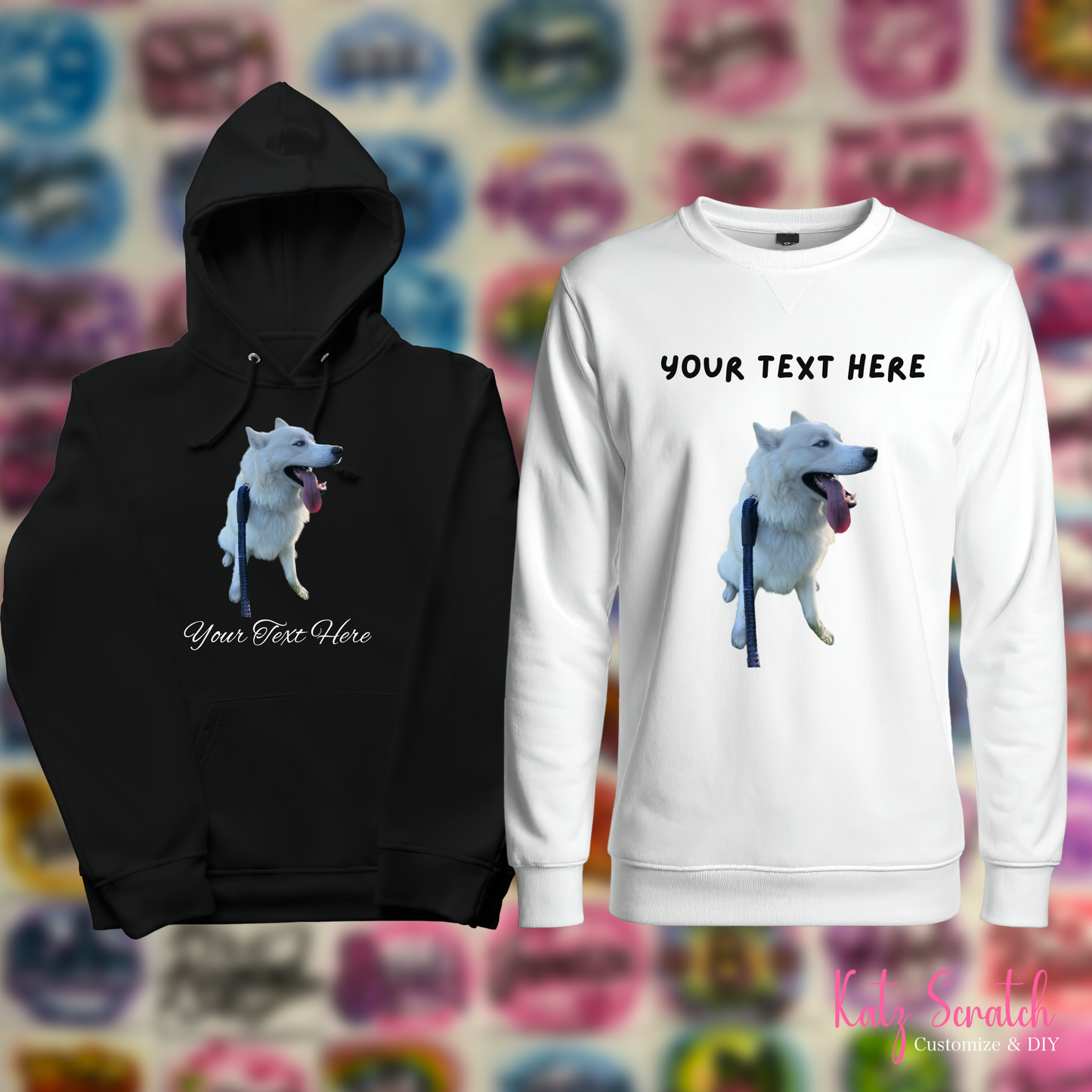 CUSTOM PRINT-TEXT+PHOTO-HOODIE/CREWNECK